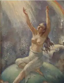 Peace of Mankind, 1940, oil on wood, 46.5X30