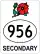 Highway 956 marker
