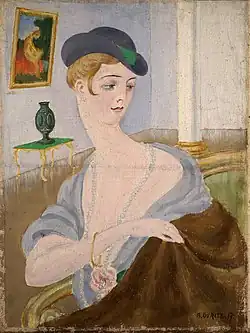 Aleksander Uurits (1888‒1918). Portrait of a Lady. 1917. Canvas, oil.