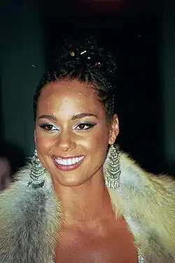 Image 76Alicia Keys was the best selling female R&B performer of the 2000s. (from 2000s in music)