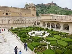 Image 25Hindu Rajput-style courtyard garden at Amer Fort (from History of gardening)