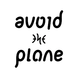 Visual pun "Avoid the plane" to attract attention towards the environmental impact of aviation.