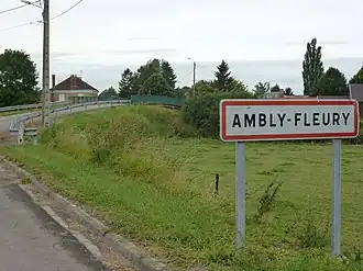 Entry to the village and the bridge over the Ardennes canal