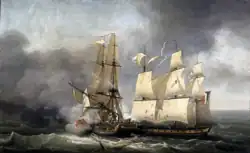 Jean-François Hue's depiction of the boarding