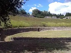 Photo of the ancient rural amphitheater at Chenevières