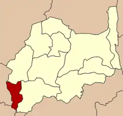 District location in Lopburi province