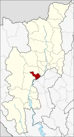 District location in Chiang Mai province