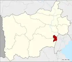 District location in Ratchaburi province