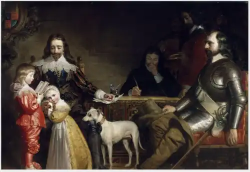 An Interview Between Charles I and Oliver Cromwell by Daniel Maclise