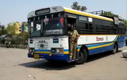 An express bus of the APSRTC