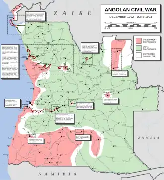 The greatest territorial extent controlled by UNITA