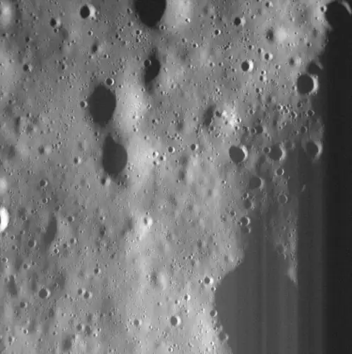Anguissola crater rim. Image is about 6.7 km wide.