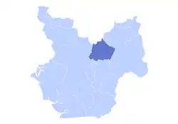 The municipality of Apacilagua highlighted in the Choluteca Department