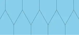 The dual tiling of an apeirogonal antiprism is an apeirogonal deltohedron.