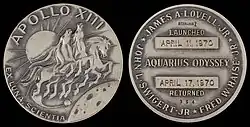 Image 10Robbins medallion of Apollo 13, by the Robbins Company (from Wikipedia:Featured pictures/Artwork/Others)