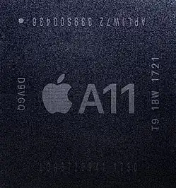 Apple A11 Bionic with on-die M11 motion co-processor