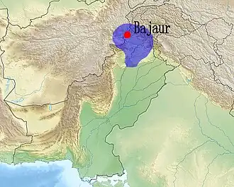 Approximate location of the Apracharajas.