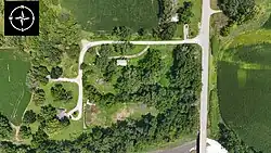 An aerial view of Arbor Hill on July 13, 2025