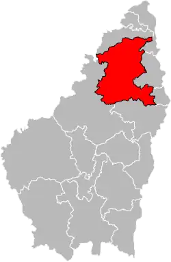 Situation of the canton of Haut-Vivarais in the department of Ardèche