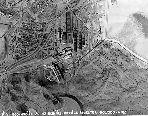 Rowood Copper Smeltery, which does no longer exist today