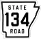 State Road 134 marker