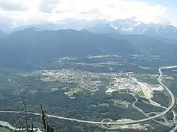 Gail Valley with Arnoldstein and Süd Autobahn