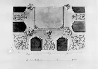 Castle chapel plasterwork ceiling