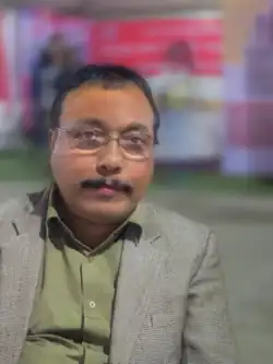 Jayanata Madhab Bora at Assam Book Fair, 2025 in Guwahati