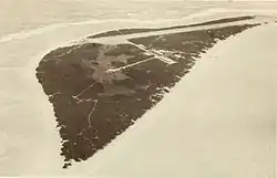 Photo of Green Island shot from the air (February 27, 1968)