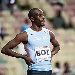 Tebogo Letsile, the 2024 Summer Olympics 200 metres gold medalist