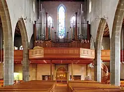 interior view towards the chorus and main portal