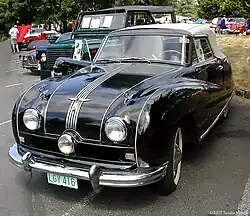 A 1950 Austin A90 Atlantic convertible - a four-seat convertible
