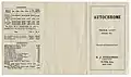 Autochrome Price List pamphlet, 1925 - front (scan)