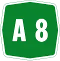 Autostrada A8 shield}}