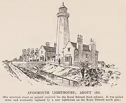Avonmouth lighthouse, 1891