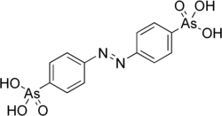 Structural formula of p-azobenzenearsonate