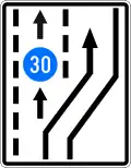 Д2 Additional road lane for slow-moving road vehicles