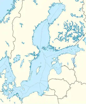 Juodkrantė is located in Baltic Sea
