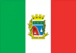 The flag of the municipality of Colonel Barros