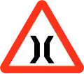 Narrow bridge ahead