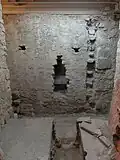 The service area or furnace room of the bath complex
