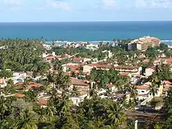 Aerial view of Barra de São Miguel