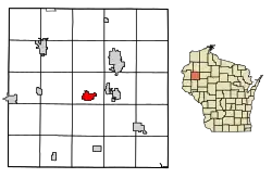 Location of Barron in Barron County, Wisconsin
