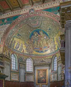 Byzantine architecture: Apse of Santa Maria Maggiore (Rome), decorated in the 5th century with this glamorous mosaic