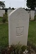 The gravestone to P. Sarny, Polish forces