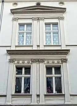 Windows with pilasters