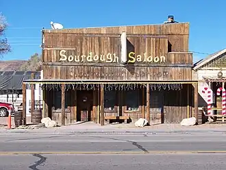 The Sourdough Saloon in Beatty, Nevada. Built in c.1905.