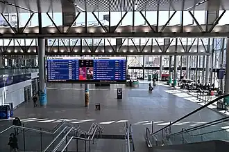 The interior of Grand Central station in Belfast May 25