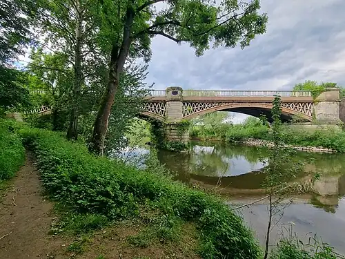 The bridge viewed from upstream