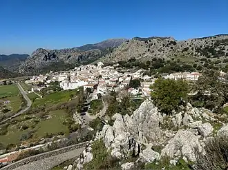Benaocaz seen from the Hermita del Calvario